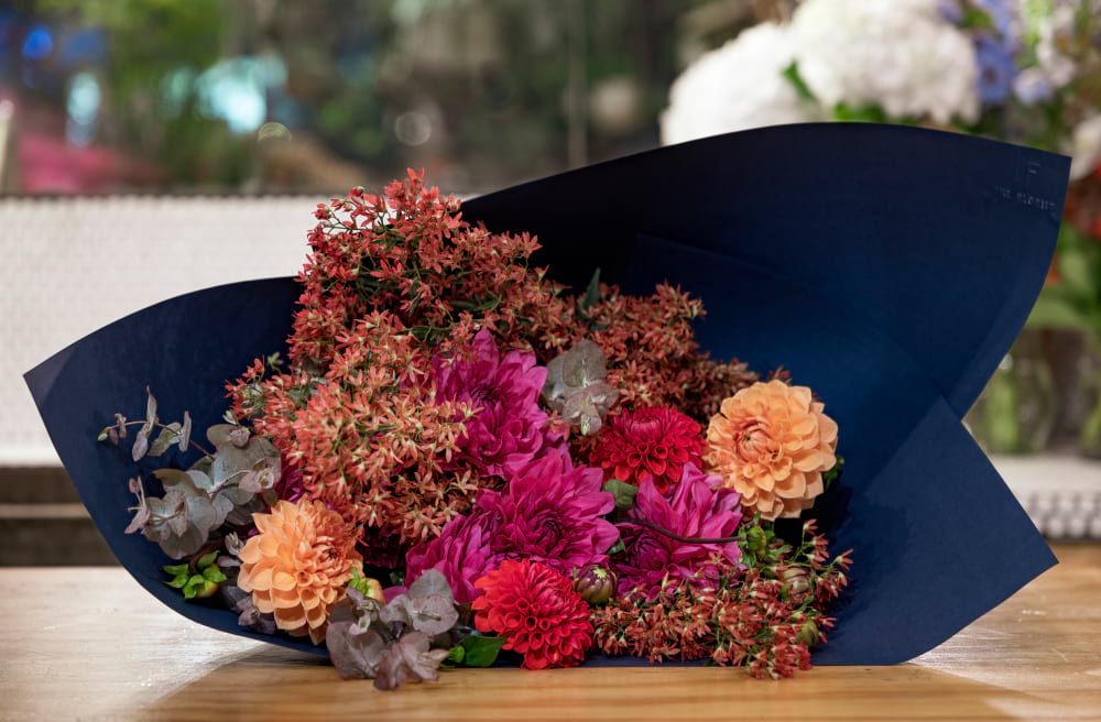 Christmas Bush and Dahlias